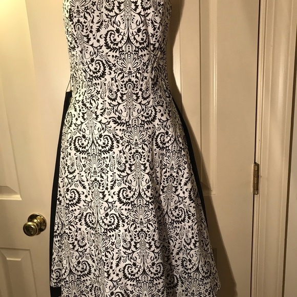 Strapless cotton black white print tulle petticoat - Picture 5 of 11